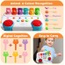 Kinderspielzeug ab 1 Jahre, Montessori Spielzeug ab 1 Jahr Musik Baby Spielzeug ab 1 Jahre mit Licht & Klang Schlüsseltier Motorikspielzeug Musikspielzeug Geschenke Spiel ab 1 2 Jahr Mädchen Junge